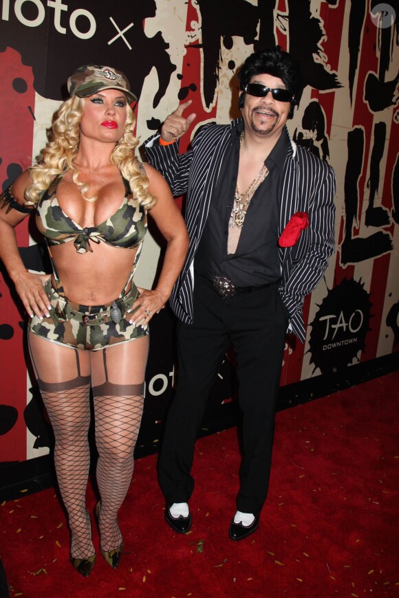 Coco Austin et Ice T à la 15ème soirée "Moto X" d' Hallloween parrainé par svedka Vodka au TAO Downtown le 31 Octobre, 2014 à New York