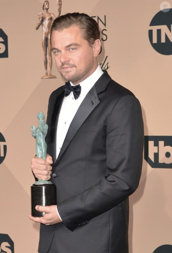 Leonardo DiCaprio - Célébrités lors des 22e "Annual Screen Actors Guild Awards" à Los Angeles le 30 janvier 2016. © CPA / BESTIMAGE