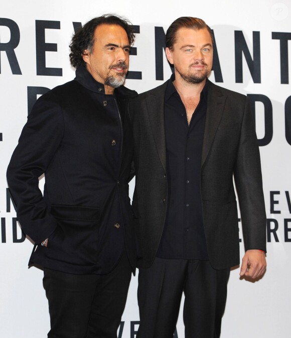 Leonardo DiCaprio, Alejandro Gonzalez Inarritu - Conférence de presse du film "The Revenant" à Mexico, le 26 janvier 2016.