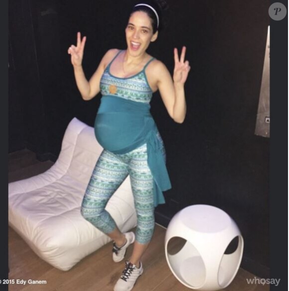 Edy Ganem, enceinte, sur Instagram. 2015