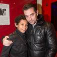 Kool Shen (Bruno Lopes) et son fils Giani - Avant-première du court métrage "Une vie ordinaire" réalisé par Sonia Rolland au cinéma Mac Mahon à Paris, le 17 février 2016. ©Cyril Moreau/Bestimage
