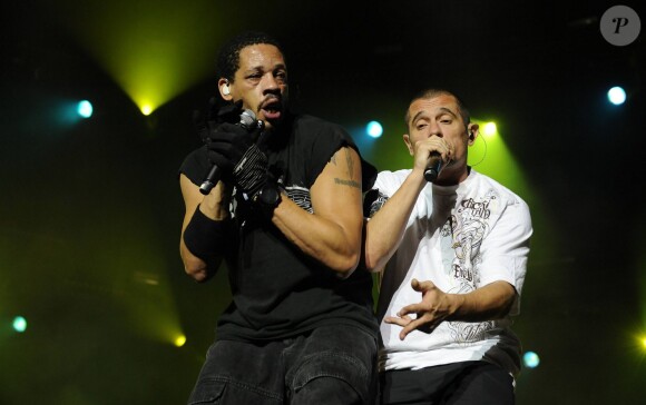 Joey Starr et Kool Shen - NTM au Paleo Festival à Nyon, le 20 juillet 2010.