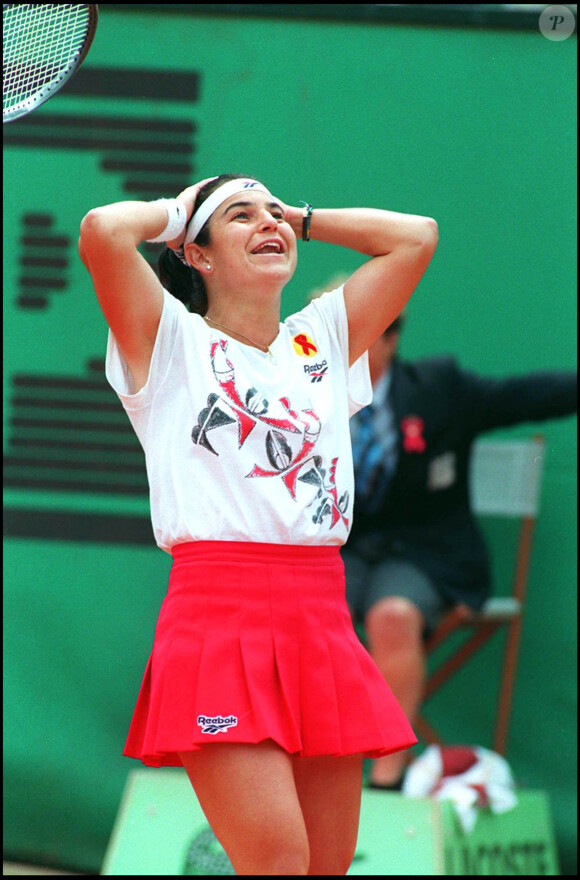 Arantxa Sanchez à Roland-Garros en juin 1994.