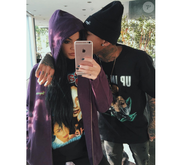 Kylie Jenner a publié une photo d'elle et son chéri Tyga sur sa page Instagram, le 24 février 2016.