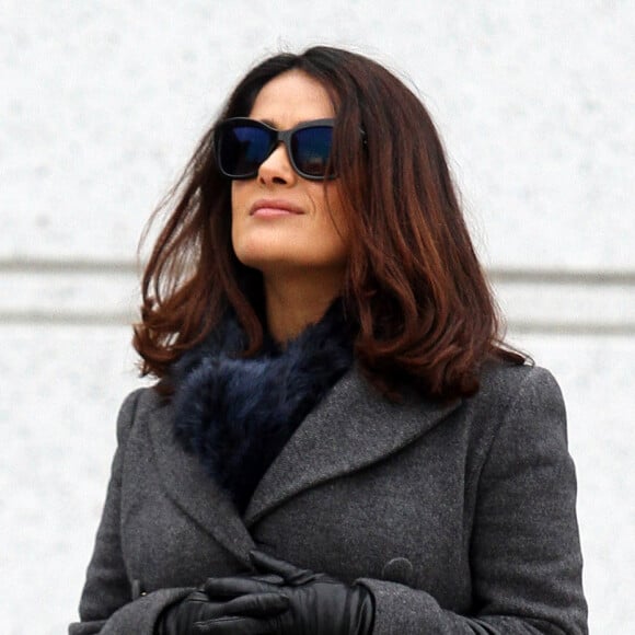 Salma Hayek à New York le 12 février 2016.