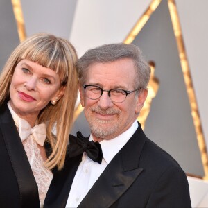 Kate Capshaw et Steven Spielberg  - 88e cérémonie des Oscars au Dolby Theatre à Hollywood. Le 28 février 2016