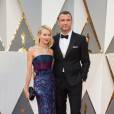 Naomi Watts et son compagnon Liev Schriber  - 88e cérémonie des Oscars au Dolby Theatre à Hollywood. Le 28 février 2016