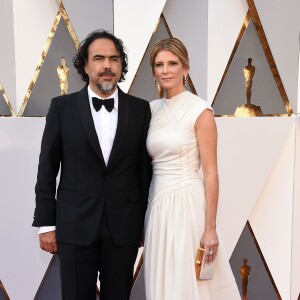 Alejandro Gonzalez Inarritu et sa femme Maria Eladia Hagerman - 88e cérémonie des Oscars au Dolby Theatre à Hollywood. Le 28 février 2016
