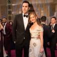 Sacha Baron Cohen et sa femme Isla Fisher - 88e cérémonie des Oscars au Dolby Theatre à Hollywood. Le 28 février 2016