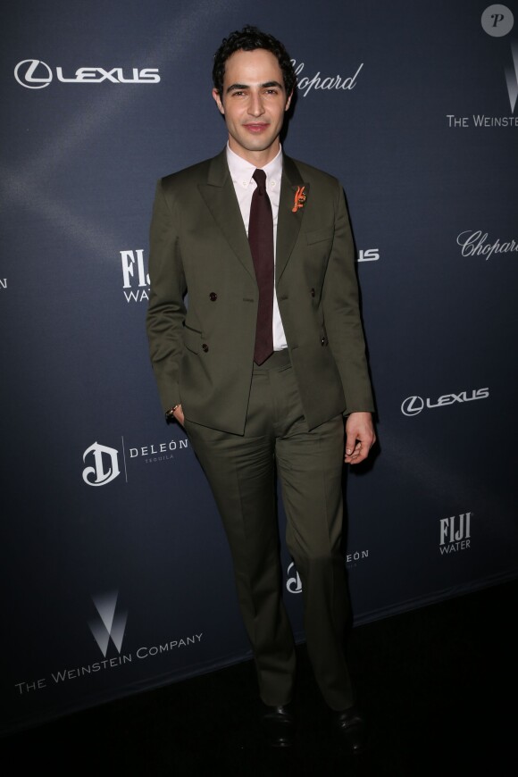 Zac Posen assiste au dîner pré-Oscars organisé par The Weinstein Company à l'hôtel Montage Beverly Hills. Los Angeles, le 27 février 2016.