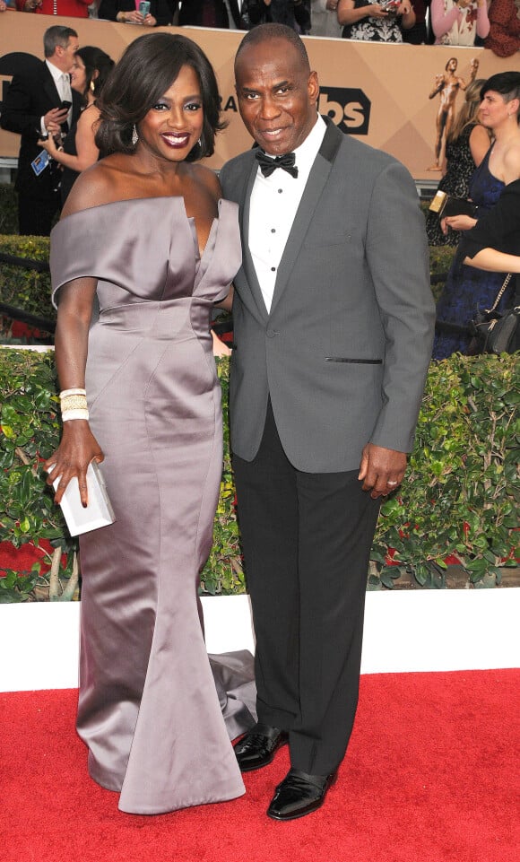 Viola Davis et son mari Julius Tennon - 22ème "Annual Screen Actors Guild Awards" à Los Angeles. Le 30 janvier 2016