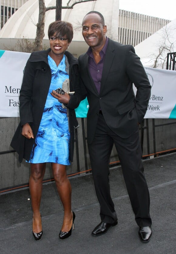 Viola Davis et son mari - Fashion Week de New York, le 14 février 2012