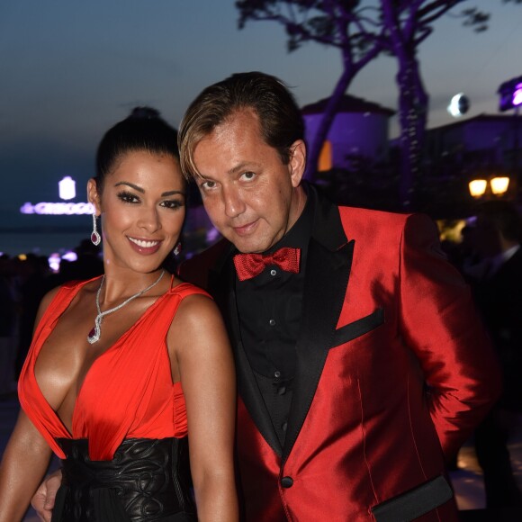 Ayem Nour et son compagnon Vincent - Soirée de Grisogono à l'hôtel Eden Roc au Cap d'Antibes lors du 68e Festival International du film de Cannes. Le 19 mai 2015.