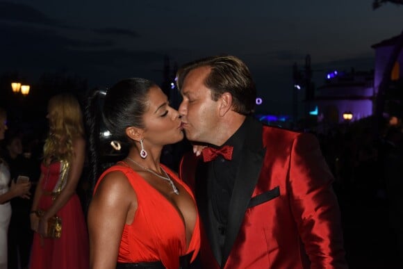 Ayem et son compagnon Vincent - Soirée de Grisogono à l'hôtel Eden Roc au Cap d'Antibes lors du 68e Festival International du film de Cannes. Le 19 mai 2015.