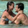 Flavia Pennetta et Fabio Fognini en vacances à Ibiza le 9 juin 2014. Le couple célébrera son mariage dans les Pouilles le 11 juin 2016.