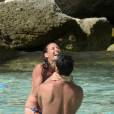 Flavia Pennetta et Fabio Fognini en vacances à Ibiza le 9 juin 2014. Le couple célébrera son mariage dans les Pouilles le 11 juin 2016.