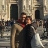 Flavia Pennetta et Fabio Fognini, qui vont se marier le 11 juin 2016 à Ostuni dans la province de Brindisi, lors d'une escapade à Milan début 2016, photo Instagram.