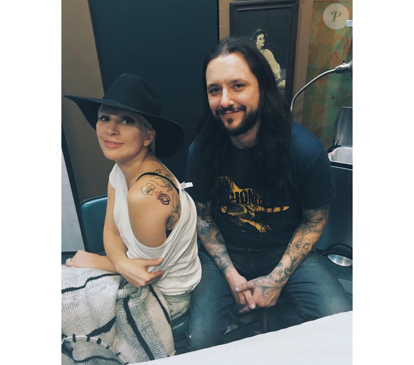 David Allen a tatoué la chanteuse Lady Gaga en hommage aux victimes de viols et autres violencess sexuelles. Photo publiée sur Instagram, le 4 mars 2016.