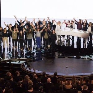 Lady Gaga - Intérieur - 88ème cérémonie des Oscars à Hollywood, le 28 février 2016