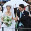 Mariage de Lady Melissa Percy et Thomas van Straubenzee à Northumbria en Angleterre, le 21 juin 2013. En mars 2016, la fille du duc de Northumberland obtient le divorce.