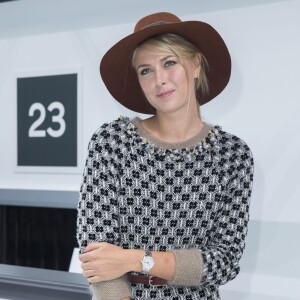 Maria Sharapova - Photocall au défilé de mode "Chanel", collection prêt-à-porter printemps-été 2016, au Grand Palais à Paris. Le 6 Octobre 2015