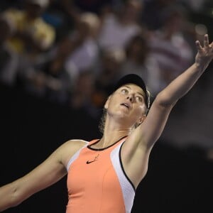 Maria Sharapova durant l'Open d'Australie au Melbourne Park le 22 janvier 2016.
