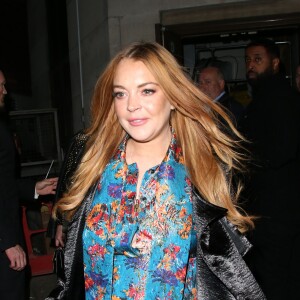 Lindsay Lohan à l'inauguration du restaurant "Sexy Fish" à Londres. Le 8 octobre 2015 © CPA / Bestimage