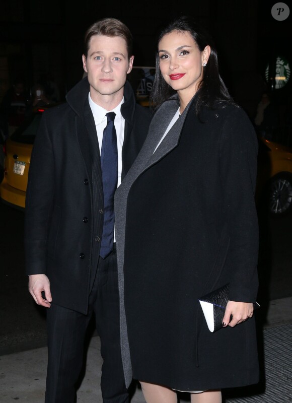 Morena Baccarin enceinte et son compagnon Benjamin McKenzie à la 25ème soirée annuelle 'Gotham Independent Film Awards' à New York, le 30 novembre 2015