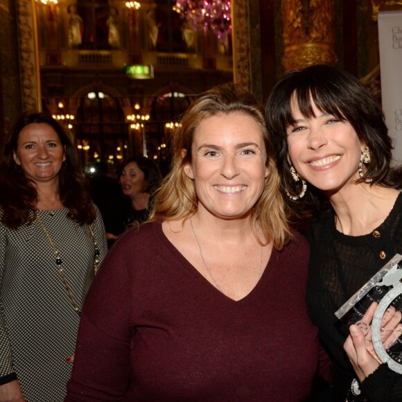 Exclusif - Lisa Azuelos et Sophie Marceau (Ambassadrice du Chinese Business Club) au déjeuner du Chinese Business Club pour la journée internationale des femmes autour de son ambassadrice Sophie Marceau à l'hôtel Intercontinental à Paris le 8 mars 2016. © Rachid Bellak / Bestimage