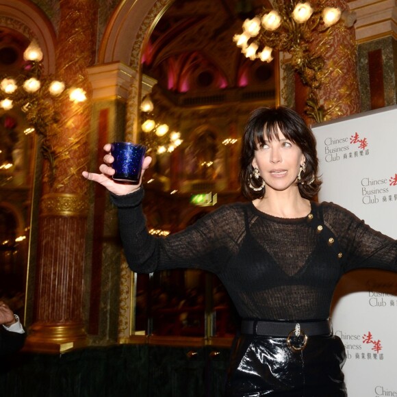 Exclusif - Sophie Marceau (Ambassadrice du Chinese Business Club) au déjeuner du Chinese Business Club pour la journée internationale des femmes autour de son ambassadrice Sophie Marceau à l'hôtel Intercontinental à Paris le 8 mars 2016.  © Rachid Bellak / Bestimage