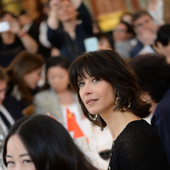 Exclusif - Sophie Marceau (Ambassadrice du Chinese Business Club) au déjeuner du Chinese Business Club pour la journée internationale des femmes autour de son ambassadrice Sophie Marceau à l'hôtel Intercontinental à Paris le 8 mars 2016.  © Rachid Bellak / Bestimage