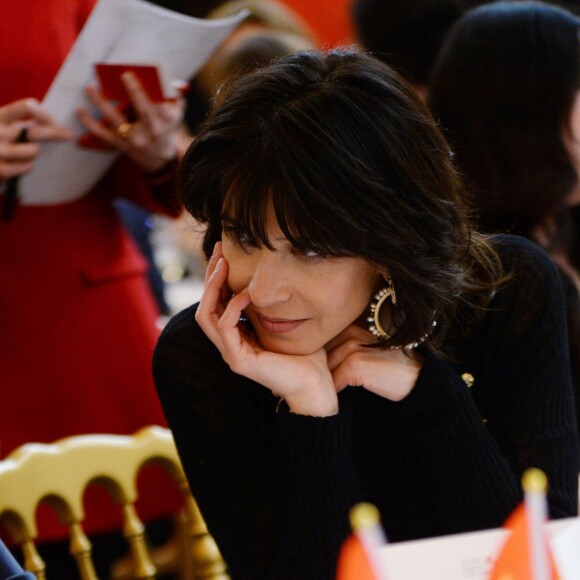 Exclusif - Sophie Marceau (Ambassadrice du Chinese Business Club) au déjeuner du Chinese Business Club pour la journée internationale des femmes autour de son ambassadrice Sophie Marceau à l'hôtel Intercontinental à Paris le 8 mars 2016. Ce déjeuner a réuni environ 250 femmes.  © Rachid Bellak / Bestimage