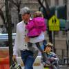 Exclusif: Tom Brady et ses enfants, le 07/03/2016 - New York