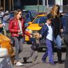 Exclusif: Tom Brady, sa femme Gisele Bündchen et leurs enfants, le 07/03/2016 - New York