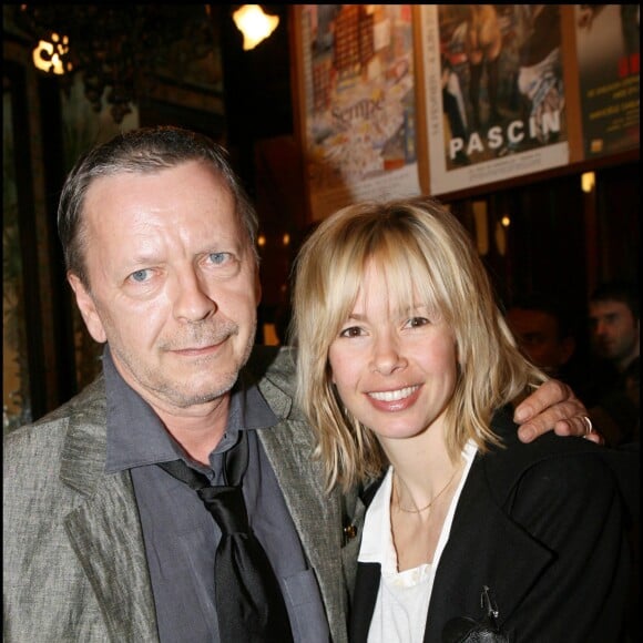 Renaud et Romane Serda à la brasserie Lipp à Paris, le 15 mars 2007