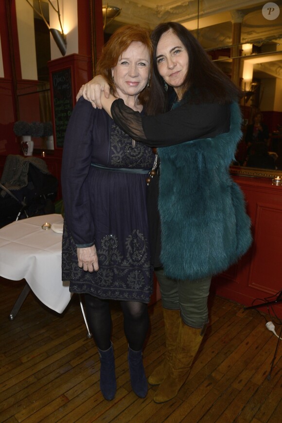 Eva Darlan et Nathalie Garçon à la Première édition du prix Régine Deforges au restaurant Macéo à Paris le 14 mars 2016. © Coadic Guirec/Bestimage