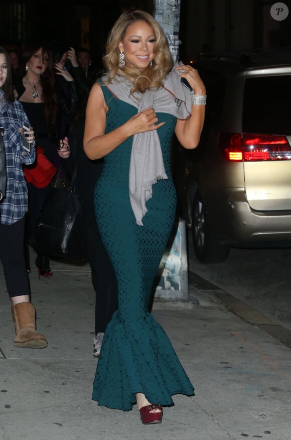 Mariah Carey se promène dans les rues de New York, le 15 décembre 2015