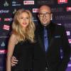 Pascal Obispo et sa femme Julie Hantson - Soirée de gala en l'honneur de Luis Fernandez sur les Bateaux Mouches à Paris le 17 mars 2016. © Cyril Moreau/Bestimage