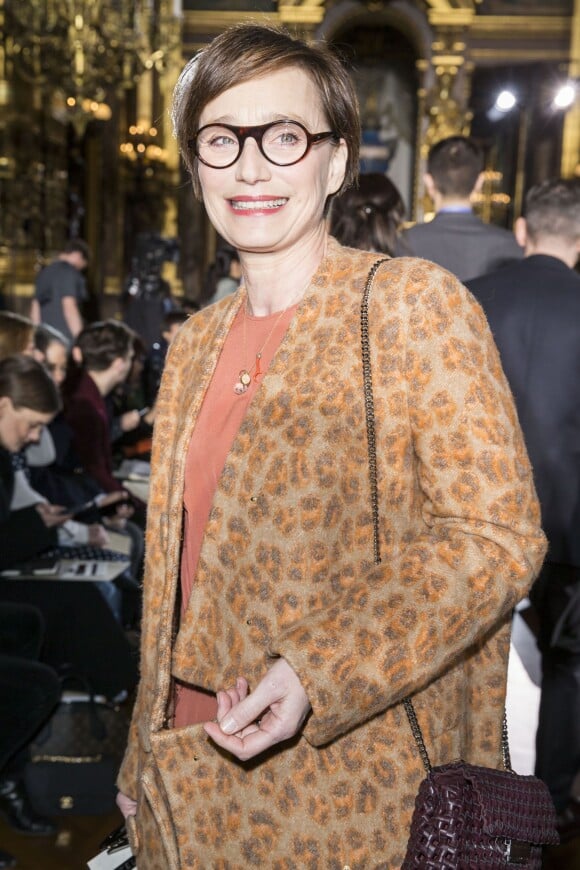 Kristin Scott Thomas au défilé de mode prêt-à-porter Automne-Hiver 2016/2017 "Stella McCartney" à Paris le 7 mars 2016. © Olivier Borde/bestimage