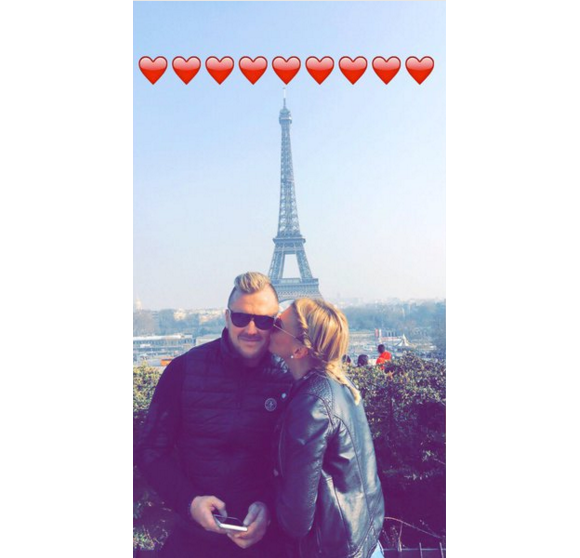 Amélie Neten et son petit ami Philippe Léonard sur Twitter, le vendredi 18 mars 2016.