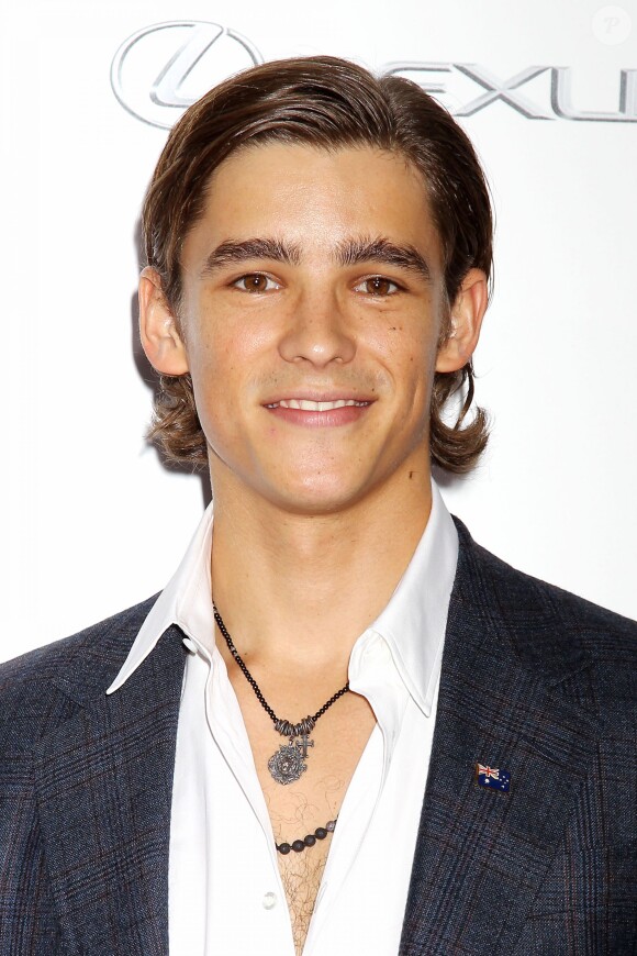 Brenton Thwaites lors de l'avant-première The Giver à New York le 11 août 2014