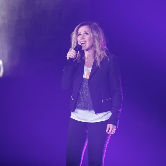 Lara Fabian en concert lors de la première date de sa tournée 2016 "Ma Vie Dans La Tienne" au Colisée de Roubaix, le 15 mars 2016. © Vansteenkiste Stephane/Bestimage