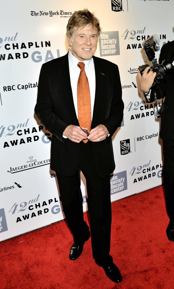 Robert Redford au 42ème Gala "Chaplin Award" à New York, le 28 avril 2015