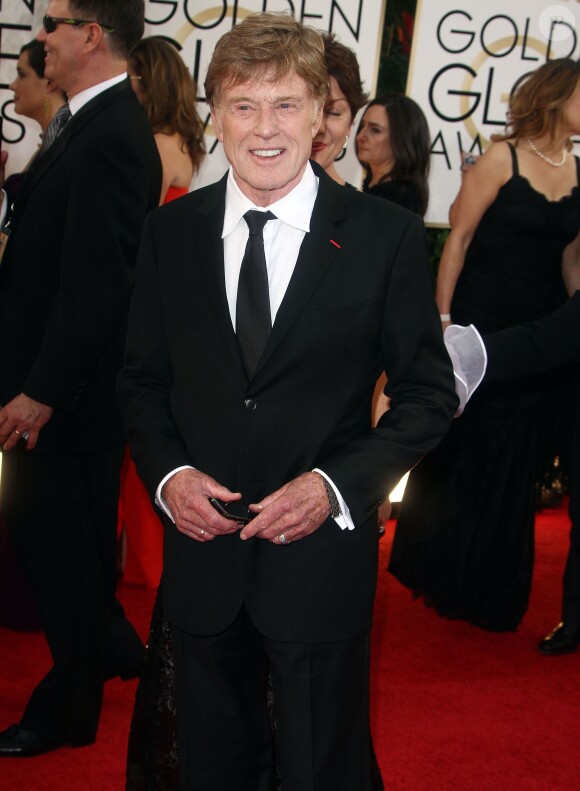 Robert Redford à la 71eme ceremonie des Golden Globe Awards a Beverly Hills, le 12 janvier 2014.