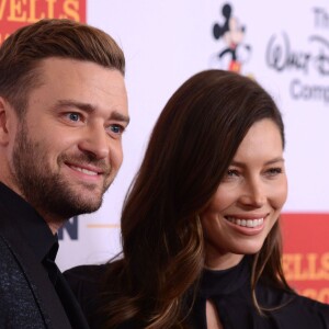 Justin Timberlake et sa femme Jessica Biel - People aux GLSEN Awards à l'hôtel Wilshire de Beverly Hills le 23 octobre 2015.