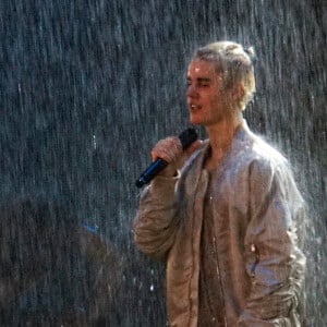 Justin Bieber en concert à Seattle le 9 mars 2016.