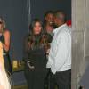 Kim Kardashian et son mari Kanye West ainsi que sa soeur Kourtney pour l' afterparty du concert de Justin Bieber au club Warwick à Hollywood, le