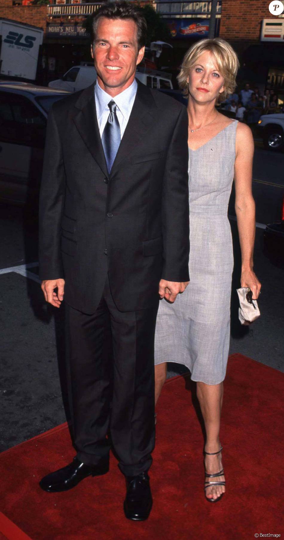 Dennis Quaid et Meg Ryan à Los Angeles en juillet 1998. Purepeople