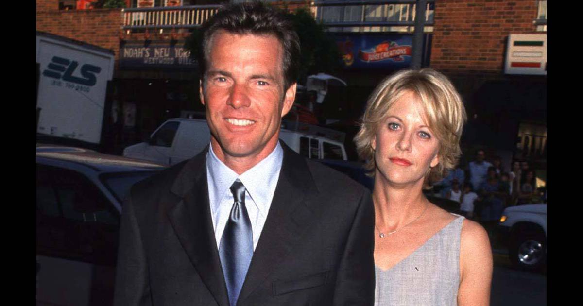 Dennis Quaid et Meg Ryan à Los Angeles en juillet 1998. Purepeople