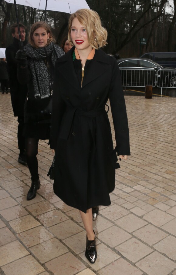 Léa Seydoux - Arrivées au défilé de mode "Vuitton", collection prêt-à-porter automne-hiver 2016-2017, le 9 mars 2016. © CVS/Veeren/Bestimage